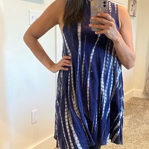Tie dye dress with tag